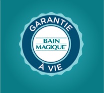 logo de la garantie à vie - Bain Magique